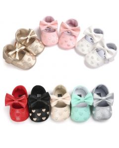 Lovely Patterned Leather Baby Girl’s Shoes